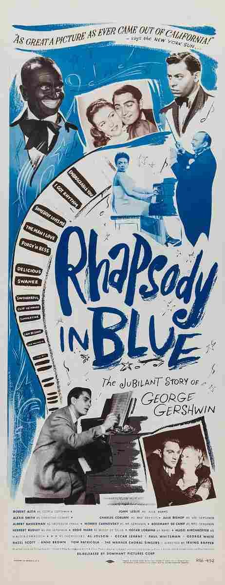 Rhapsody in Blue 1945 05  film star poster A4 Photo Print