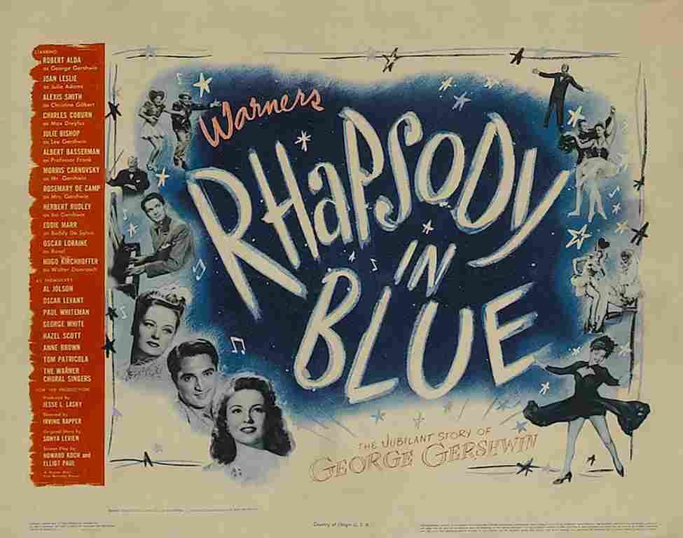 Rhapsody in Blue 1945 06  film star poster A4 Photo Print