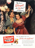 Rheinhold Lager 1932 1950s Vintage Retro Advert Poster