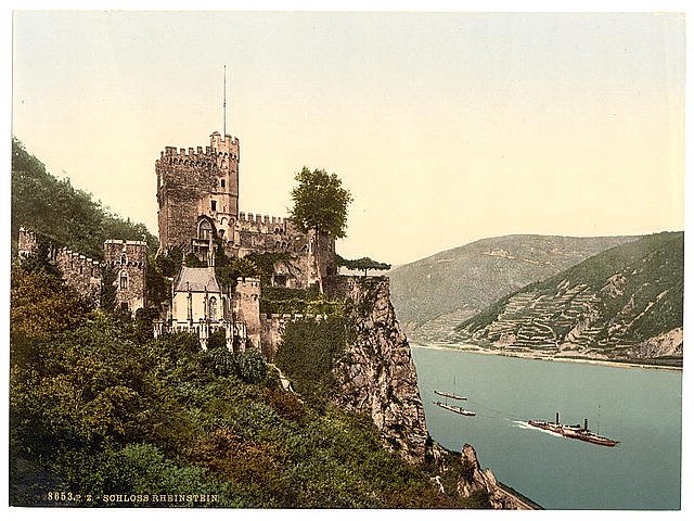 Rheinstein Castle II the Rhine Vintage A4 Photo Print