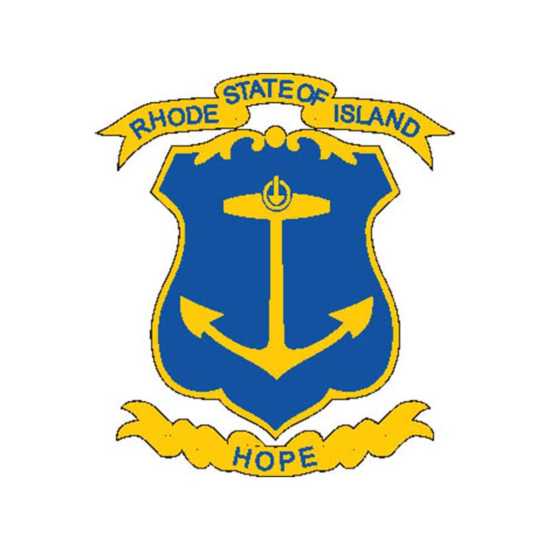 Rhodeisland Coat Of Arms N2618 A4 Photo Print