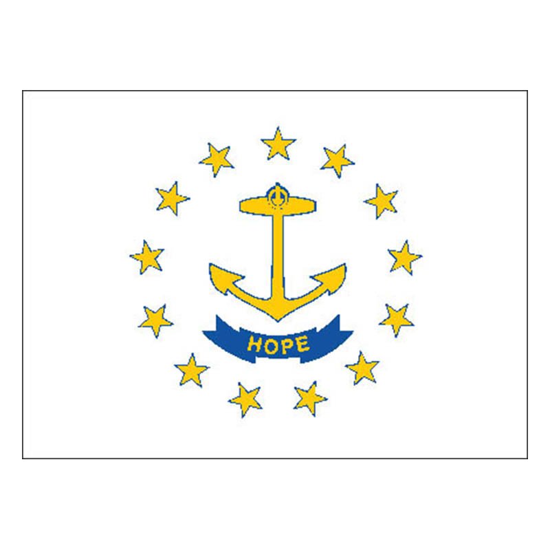 Rhodeisland Flag N2351 A4 Photo Print