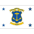 Rhodeisland Gov Flag N2617 A4 Photo Print