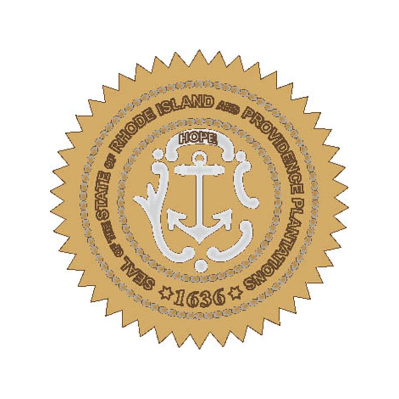 Rhodeisland Seal N4134 A4 Photo Print