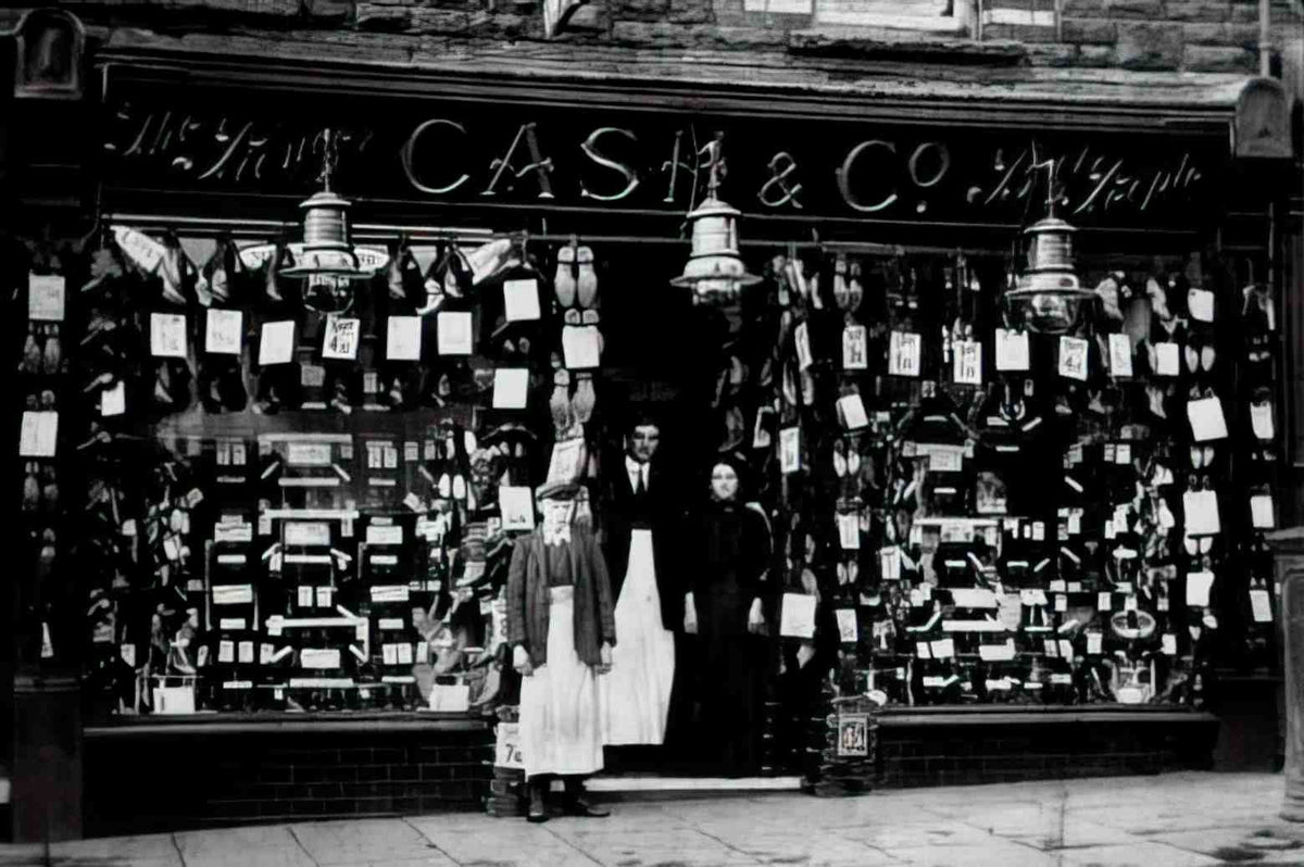 Rhondda Cash and Company Shoe Shop Vintage A4 Photo Print