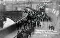 Rhondda Valleys Hopkinstown National Railway Strike Procession 1911 Vintage A4 Photo Print