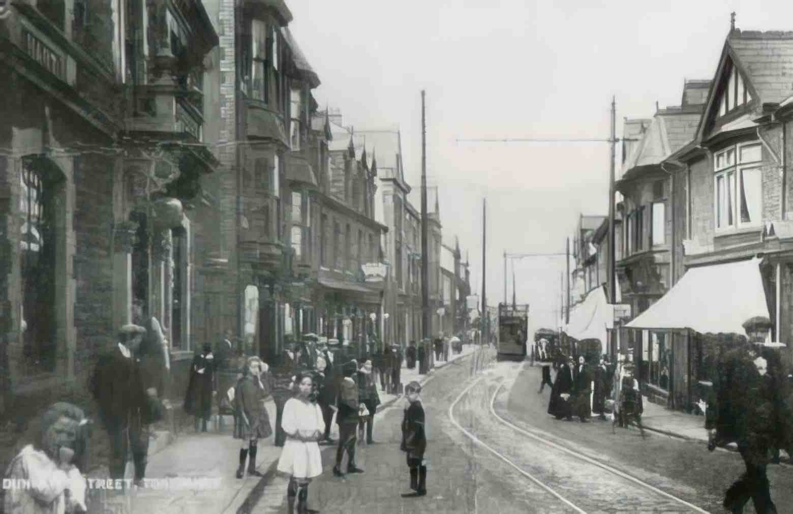 Rhondda Valleys Tonypandy Dunraven Street Vintage A4 Photo Print