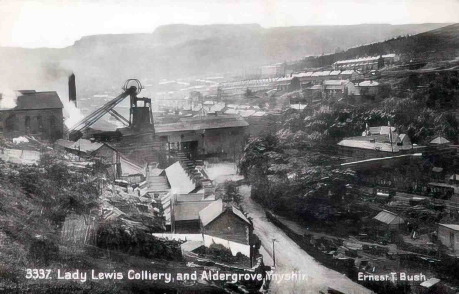 Rhondda Valleys Ynyshir Lady Lewis Colliery Vintage A4 Photo Print