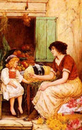 Rhys Oliver A Young Lacemaker  A4 Photo Print