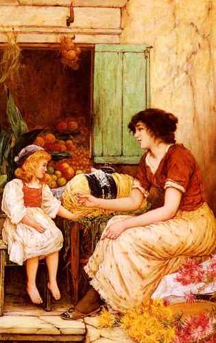 Rhys Oliver A Young Lacemaker  A4 Photo Print