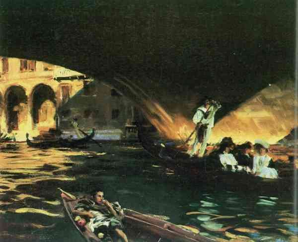Rialto by John Singer Sargent Impressionism American A4 Photo Print