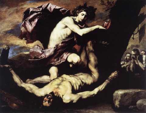RiberApollo And Marsyas A4 Photo Print