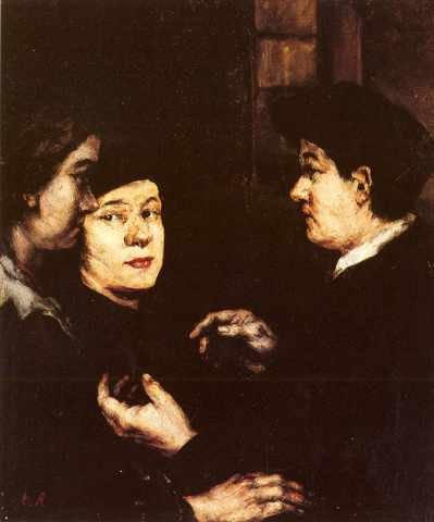 Ribot Theodule Augustin The Conversation A4 Photo Print
