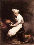 Ribot Theodule The Cook And The Cat A4 Photo Print