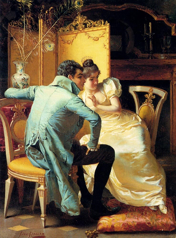 Ricci Pio Elegant Couples In Interiors Pic 1 Art A4 Photo Print