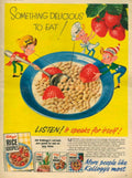 Rice Krispies Breakfast 1950s Vintage Retro Advert Poster