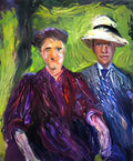 Richard Gerstl double portrait green background 1908 Art A4 Photo Print