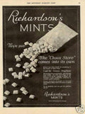 Richardsons Mints Spills Vintage Retro Advert Ads A4 Photo Print