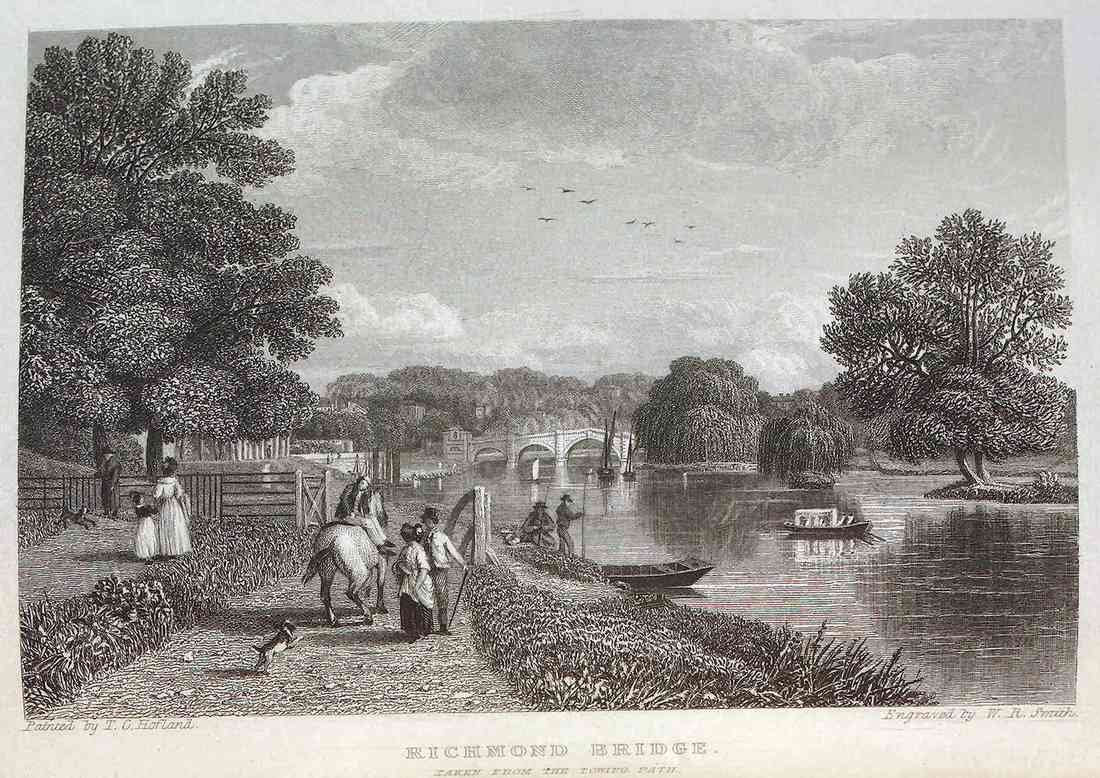 Richmond Bridge 1839 A4 Photo Print
