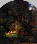Richter Adrian Ludwig Genoveva In The Forest Seclusion A4 Photo Print
