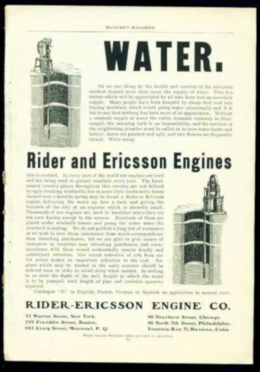 Rider Ericsson Engines Vintage Retro Advert Ads A4 Photo Print