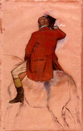Rider With Red Jacket Degas A4 Photo Print