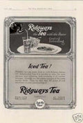 Ridgways Iced Tea Vintage Retro Advert Ads A4 Photo Print
