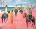 Riding On The Beach Gauguin A4 Photo Print