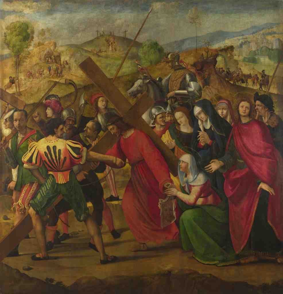 Ridolfo Ghirlandaio The Procession to Calvary A4 Photo Print