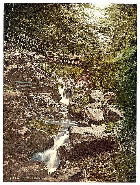 Riefenbachsfall Harzburg Hartz Vintage A4 Photo Print