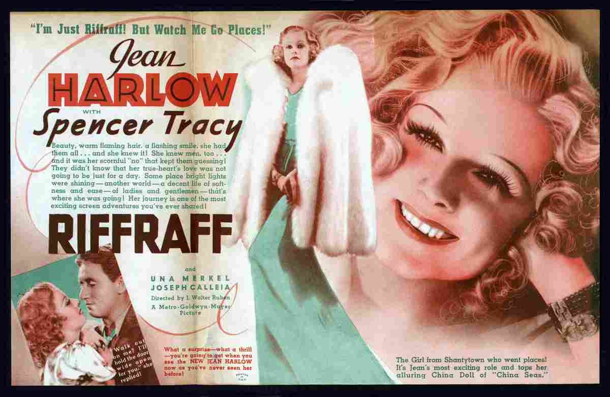 Riffraf 1936 07  film star poster A4 Photo Print