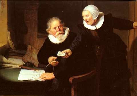 Rijn Rembrandt Van Jan Rijcksen And His Wife A4 Photo Print