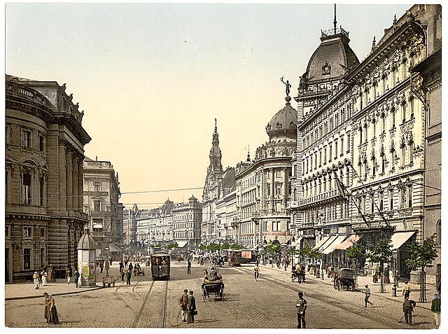 Ring Street Budapest Hungary Vintage A4 Photo Print