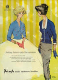 Ringle Cashmere Women 1950s Vintage Retro Advert Poster