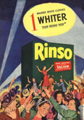 Rinsol Washing Powder 1950s Vintage Retro Advert Poster