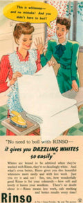 Rinsol Women Whites 1940s Vintage Retro Advert Poster