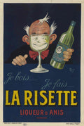 Risette Liqueur Man Vintage Retro Advert Poster