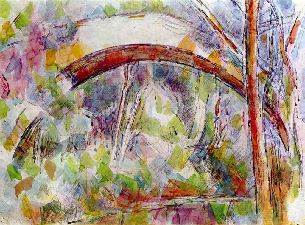 River At The Bridge Of Three Sources Cezanne A4 Photo Print