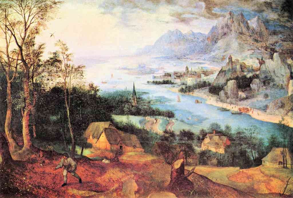 River Landscape With A Sower Pieter Bruegel A4 Photo Print