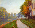 Riverbank Cailiebotte Impressionism A4 Photo Print
