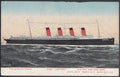 Rms Lusitania At Sea 2 Vintage A4 Photo Print