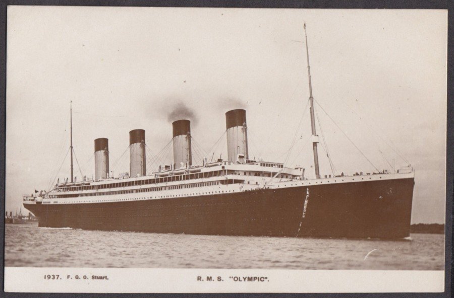 Rms Olympic Fgo Stuart Vintage A4 Photo Print