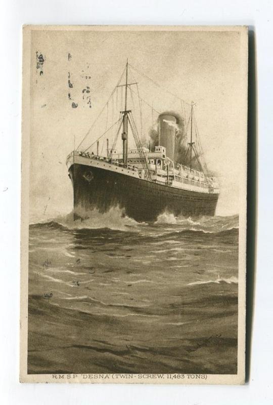 Rmsp Desna Postcard 1922 Vintage A4 Photo Print