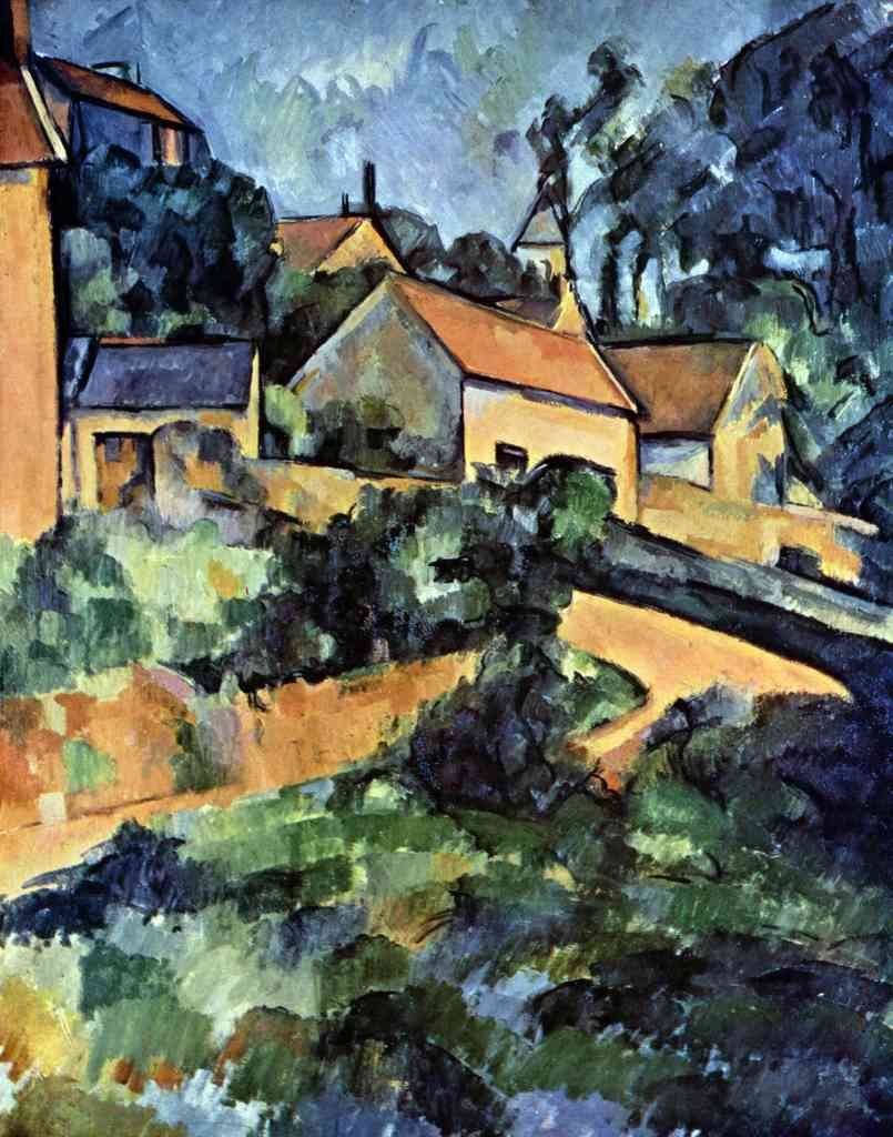 Road Curve In Montgeroult Cezanne A4 Photo Print