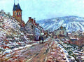 Road To Vetheuil In Winter A4 Photo Print