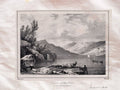 Rob Roy Cave Loch Lomond Scotland 1827 Vintage A4 Photo Print