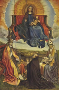 Robert Campin holy virgin in glory 1430 Art A4 Photo Print