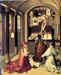 Robert Campin mass of saint gregory Art A4 Photo Print