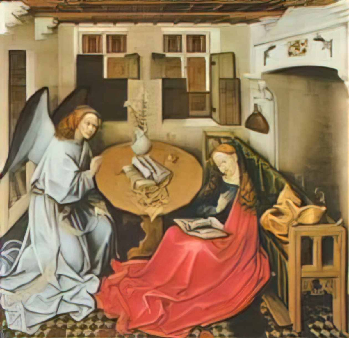 Robert Campin the annunciation Art A4 Photo Print