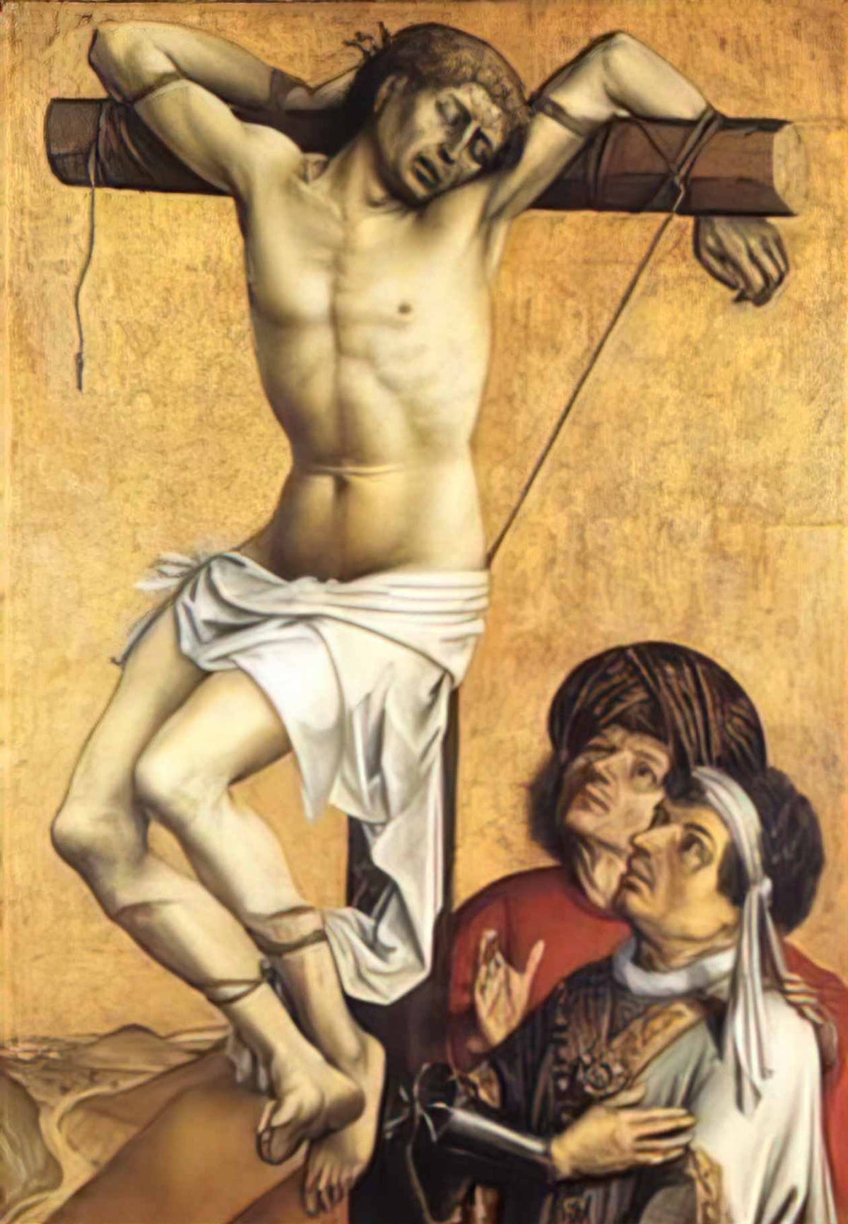 Robert Campin the crucified thief Art A4 Photo Print